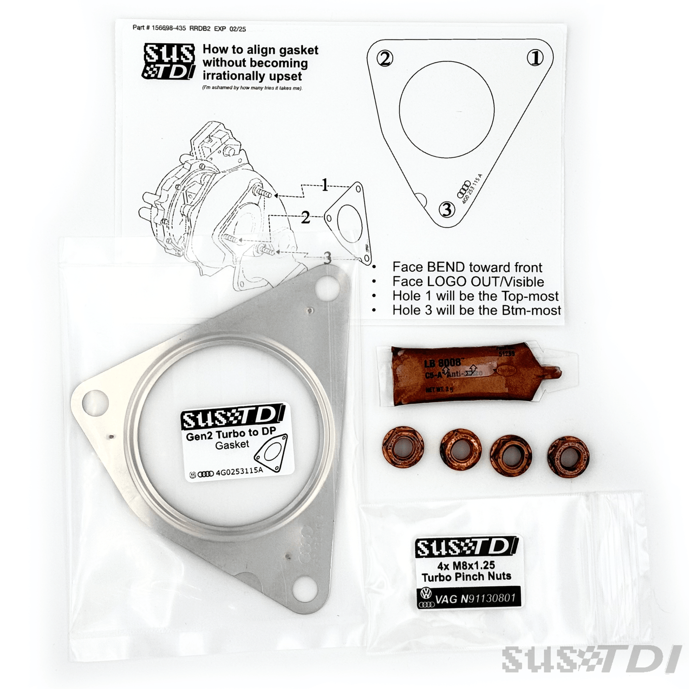 Gen 2 Tear-Free Downpipe / DPF Install Kit – 2013+ VW Touareg, Audi Q7 & Porsche Cayenne 3.0 TDI